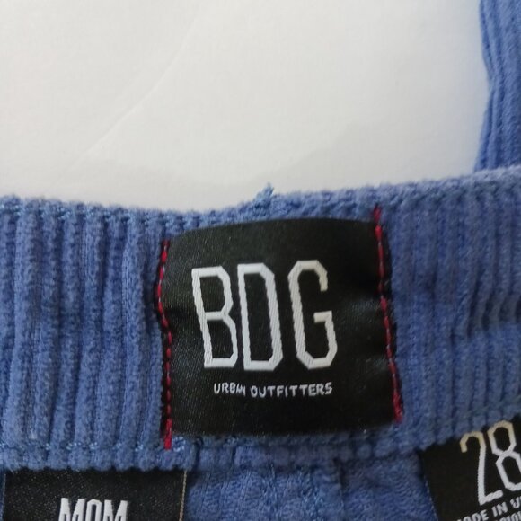 BDG Urban Outfitters Women's Corduroy Mom Jeans High Rise Tapered Blue Size 28 - Picture 5 of 8
